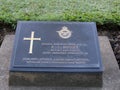 Tomb of R.T. Bussey at the World War II Army Fighters Military Cemetery in Kanchanaburi, Thailand Royalty Free Stock Photo