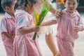 KANCHANABURI THAILAND - JULY 26 : Thai students in candle parade