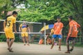 KANCHANABURI THAILAND - JULY 18 : Unidentified students playin Royalty Free Stock Photo