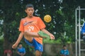 KANCHANABURI THAILAND - JULY 18 :   Unidentified students playin Royalty Free Stock Photo