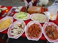 KANCHANABURI, THAILAND - NOVEMBER 26: Thai Fresh Spring Rolls so