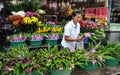 Kanchanaburi, Thailand: Woman Selling Orchids