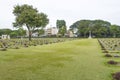 Kanchanaburi War Cemetery, Thailand. Royalty Free Stock Photo