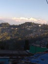 Kanchanjangha Mountain view from Darjeeling Railway station Royalty Free Stock Photo