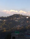 Kanchanjangha view from Darjeeling Railway station Royalty Free Stock Photo