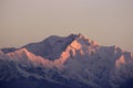 Kanchenjunga peak it sunrise.