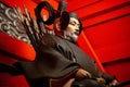 Kanda Myojin Shrine god guard statue in Tokyo - Japan Royalty Free Stock Photo