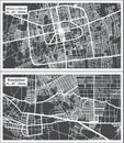 Kandahar and Mazar-i-Sharif Afghanistan City Map Set