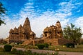 Kandariya Mahadeva Temple, Khajuraho, India,UNESCO heritage site Royalty Free Stock Photo