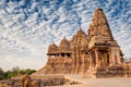 Kandariya Mahadeva Temple, Khajuraho, India-UNESCO world heritage site Royalty Free Stock Photo