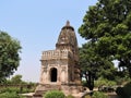 Kandariya Mahadeva Temple, Western Group of Temples, Khajuraho, Madhya Pradesh, India. it`s an UNESCO world heritage site Royalty Free Stock Photo