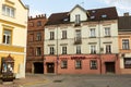 Kandava, Latvia - May 03. 2020: view of historical center of small old town Kandava.