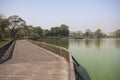 Kandawgyi Lake with views of Shwedagon Pagoda