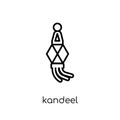 Kandeel icon. Trendy modern flat linear vector Kandeel icon on w