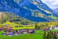 Kandersteg, mountains panorama, Switzerland