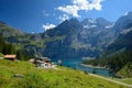 KANDERSTEG, SWITZERLAND - AUGUST 27, 2016: The summer view of Oe