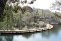 Kandos Weir at Dunns Swamp with Eucalypts