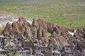 Kandovan , ancient Iranian cave village in the rocks , near Tabriz , Iran Royalty Free Stock Photo