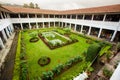 Kandy Market Hall. Sri Lanka. Cloister garden.