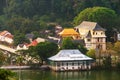 Kandy, Sri Lanka. Aerial view of buddhist temple of the Sacred Tooth Relic Royalty Free Stock Photo