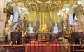 Kandy, Sri Lanka: 03/19/2019: Sri Dalada Maligawa Buddhist shrine housing scared tooth relic of Budda