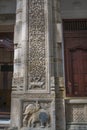 Detail of the Exterior of the Temple of the Tooth, Kandy, Sri Lanka. Buddhist temple Sri Dalada Maligawa