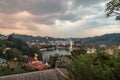 Kandy sri lanka view from the hill over the all city at sunset Royalty Free Stock Photo