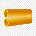 Kanelone pasta icon, realistic style