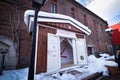 Kanemori Red Brick Warehouse, Hakodate, Hokkaido Japan. Royalty Free Stock Photo