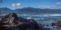 Kaneohe Bay with mountains in the background Royalty Free Stock Photo