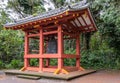 Sacred bell pavilion outside Byodo-in Buddhist temple in Kaneohe, Oahu, Hawaii, USA