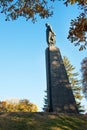 Kanev, Ukraine, September 2019. Monument to Taras Shevchenko on Taras hill or Chernecha mountain in Kanev, Ukraine