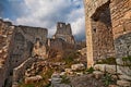 Kanfanar, Istria, Croatia: the ruins of Dvigrad, an abandoned medieval town