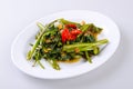 Kang kong. Stir Fried Water Spinach with Belacan