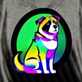 Kangal Shepard Dog Animal Style Print Design Logo. Generative AI.