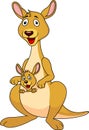 Kangaroo cartoon Royalty Free Stock Photo