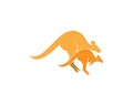Kangaroo icon logo design vector illustration Royalty Free Stock Photo