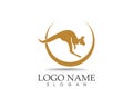 Kangaroo icon logo design vector illustration Royalty Free Stock Photo