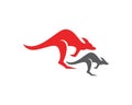Kangaroo icon logo design vector illustration Royalty Free Stock Photo