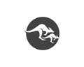 Kangaroo icon logo design vector illustration Royalty Free Stock Photo