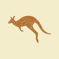 Kangaroo Icon Vector. Simple flat symbol