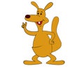 Kangaroo illustration Royalty Free Stock Photo