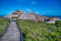 KANGAROO ISLAND, AUSTRALIA - SEPTEMBER 13, 2018: Remarkable Rocks along Flinders Chase National Park Royalty Free Stock Photo