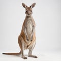 Kangaroo isolated on a white background Royalty Free Stock Photo