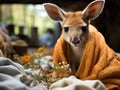 Kangaroo joey laundry with camera settings