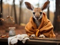 Kangaroo joey laundry with camera settings