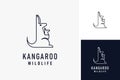 Kangaroo logo symbol icon design Royalty Free Stock Photo