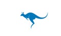 Kangaroo logo vector design.