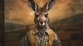 Kangaroo In Overalls: Ready For Work