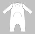 Kangaroo pocket romper